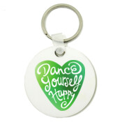 Dance Yourself Happy - Round Key Ring