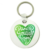 Dance Yourself Happy - Round Key Ring