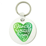 Dance Yourself Happy - Round Key Ring
