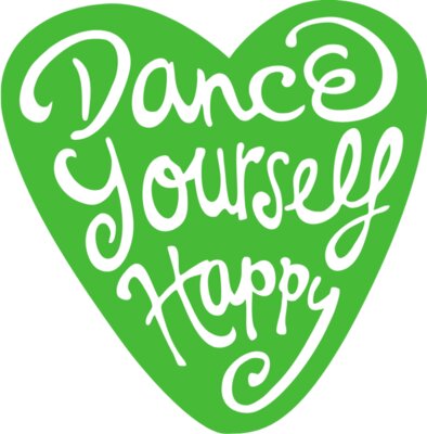 Dance Yourself Happy emboidery 210mm wide